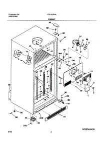 05 - Cabinet parts for Frigidaire Refrigerator FRT18LR7AWA from AppliancePartsPros.com