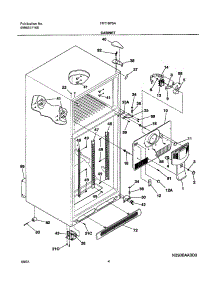 05 - Cabinet parts for Frigidaire Refrigerator FRT18P5AW4 from AppliancePartsPros.com
