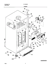 05 - Cabinet parts for Frigidaire Refrigerator FRT18P6BSB7 from AppliancePartsPros.com