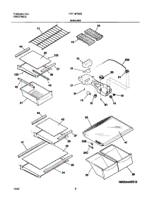 07 - Shelves parts for Frigidaire Refrigerator FRT18P6BSB7 from AppliancePartsPros.com