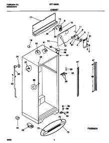 03 - Cabinet parts for Frigidaire Refrigerator FRT18NRHD0 from AppliancePartsPros.com