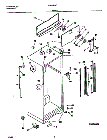 03 - Cabinet parts for Frigidaire Refrigerator FRT18PRCW5 from AppliancePartsPros.com