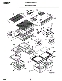 04 - Shelves / Controls parts for Frigidaire Refrigerator FRT18RRCD0 from AppliancePartsPros.com