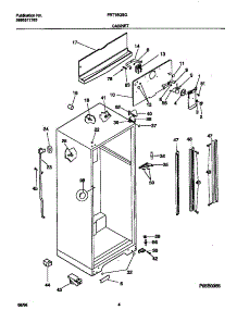 03 - Cabinet parts for Frigidaire Refrigerator FRT18QBGW0 from AppliancePartsPros.com