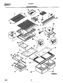 04 - Shelves / Controls parts for Frigidaire Refrigerator FRT18PRCD3 from AppliancePartsPros.com