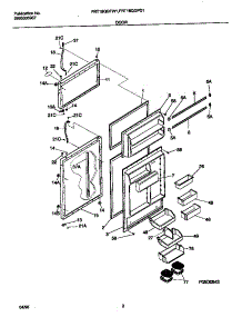 02 - Doors parts for Frigidaire Refrigerator FRT18QGFD1 from AppliancePartsPros.com