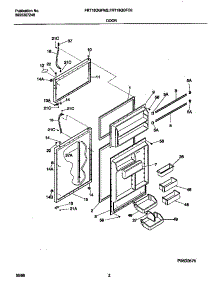 02 - Doors parts for Frigidaire Refrigerator FRT18QGFD2 from AppliancePartsPros.com