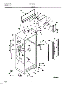 03 - Cabinet parts for Frigidaire Refrigerator FRT18RRCW3 from AppliancePartsPros.com