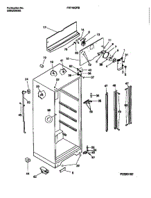 03 - Cabinet W / Fan Assembly parts for Frigidaire Refrigerator FRT18QRBW2 from AppliancePartsPros.com