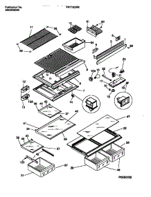 04 - Shelves, Controls, Divider, Mullion parts for Frigidaire Refrigerator FRT18QRBW2 from AppliancePartsPros.com
