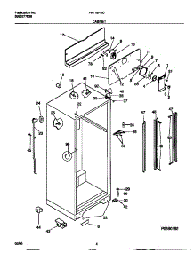 03 - Cabinet parts for Frigidaire Refrigerator FRT18PRCW1 from AppliancePartsPros.com