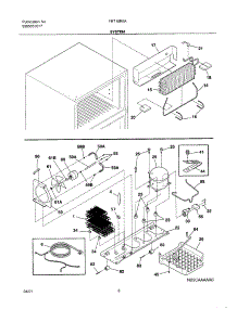 09 - System parts for Frigidaire Refrigerator FRT18R6AW2 from AppliancePartsPros.com