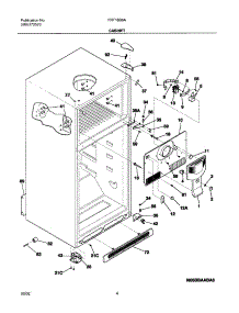 05 - Cabinet parts for Frigidaire Refrigerator FRT18S6AQ7 from AppliancePartsPros.com