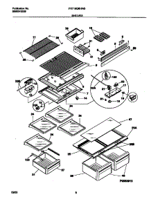 04 - Shelves parts for Frigidaire Refrigerator FRT18QRHW3 from AppliancePartsPros.com