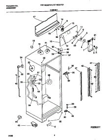 03 - Cabinet parts for Frigidaire Refrigerator FRT18QGFD1 from AppliancePartsPros.com