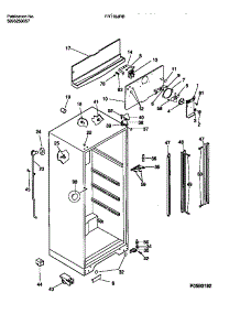 03 - Cabinet W / Fan Assembly parts for Frigidaire Refrigerator FRT18JRBD1 from AppliancePartsPros.com