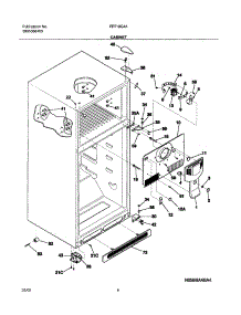 05 - Cabinet parts for Frigidaire Refrigerator FRT18G4AQ4 from AppliancePartsPros.com