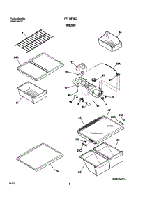 07 - Shelves parts for Frigidaire Refrigerator FRT18FS6CW0 from AppliancePartsPros.com