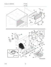 09 - System parts for Frigidaire Refrigerator FRT18G6JW7 from AppliancePartsPros.com