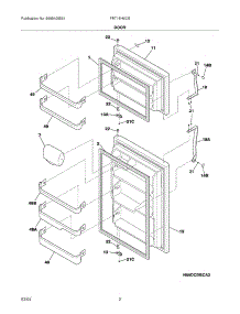 03 - Door parts for Frigidaire Refrigerator FRT18H6CSK4 from AppliancePartsPros.com