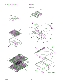 07 - Shelves parts for Frigidaire Refrigerator FRT18HB5DZC from AppliancePartsPros.com