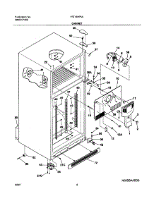 05 - Cabinet parts for Frigidaire Refrigerator FRT18HP5AW2 from AppliancePartsPros.com