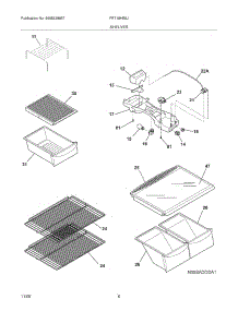07 - Shelves parts for Frigidaire Refrigerator FRT18HB5JW4 from AppliancePartsPros.com