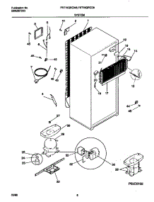 05 - System parts for Frigidaire Refrigerator FRT18QRCW5 from AppliancePartsPros.com