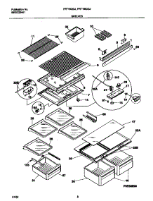 04 - Shelves parts for Frigidaire Refrigerator FRT18QGJD0 from AppliancePartsPros.com