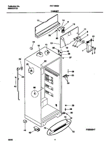 03 - Cabinet parts for Frigidaire Refrigerator FRT18SGHW0 from AppliancePartsPros.com