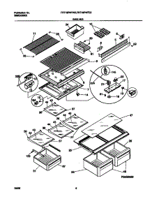 04 - Shelves parts for Frigidaire Refrigerator FRT18PNFD2 from AppliancePartsPros.com