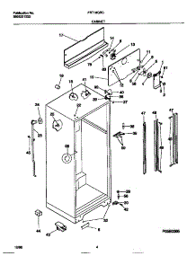 03 - Cabinet parts for Frigidaire Refrigerator FRT18QRCD3 from AppliancePartsPros.com