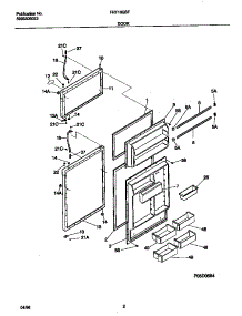02 - Doors parts for Frigidaire Refrigerator FRT18QSFW0 from AppliancePartsPros.com