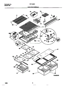 04 - Shelves / Controls parts for Frigidaire Refrigerator FRT18QRCD3 from AppliancePartsPros.com