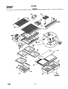 04 - Shelves / Controls parts for Frigidaire Refrigerator FRT18QSFW0 from AppliancePartsPros.com