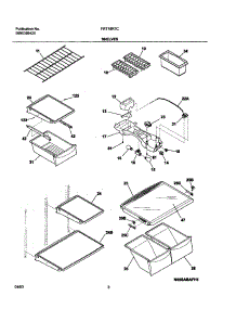07 - Shelves parts for Frigidaire Refrigerator FRT18R7CQ0 from AppliancePartsPros.com