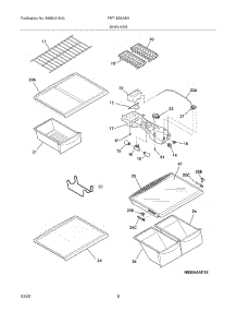 07 - Shelves parts for Frigidaire Refrigerator FRT18S6ABH from AppliancePartsPros.com