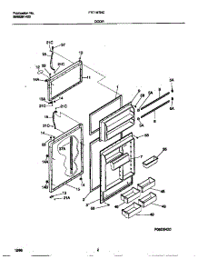 02 - Door parts for Frigidaire Refrigerator FRT18TNCW4 from AppliancePartsPros.com