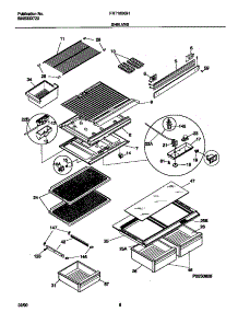 04 - Shelves parts for Frigidaire Refrigerator FRT18SGHD0 from AppliancePartsPros.com