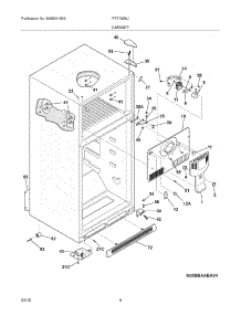 05 - Cabinet parts for Frigidaire Refrigerator FRT18S6JQ6 from AppliancePartsPros.com