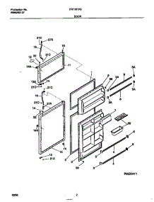 02 - Door parts for Frigidaire Refrigerator FRT18TRCD2 from AppliancePartsPros.com