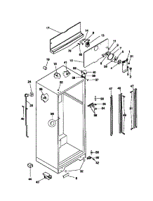 03 - Cabinet parts for Frigidaire Refrigerator FRT18TSCW0 from AppliancePartsPros.com