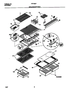 05 - Shelves / Controls parts for Frigidaire Refrigerator FRT18SJFW2 from AppliancePartsPros.com