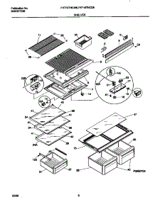 04 - Shelves parts for Frigidaire Refrigerator FRT18TNCW6 from AppliancePartsPros.com