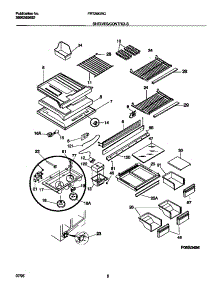 04 - Shelves / Controls parts for Frigidaire Refrigerator FRT20GRCD0 from AppliancePartsPros.com