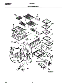 06 - Shelves / Controls parts for Frigidaire Refrigerator FRT20NGCD6 from AppliancePartsPros.com