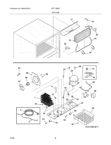 09 - System parts for Frigidaire Refrigerator FRT1S6ESK7 from AppliancePartsPros.com