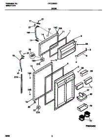 02 - Doors parts for Frigidaire Refrigerator FRT20NGCD7 from AppliancePartsPros.com