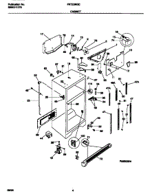 03 - Cabinet parts for Frigidaire Refrigerator FRT20NGCD7 from AppliancePartsPros.com