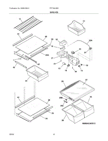 07 - Shelves parts for Frigidaire Refrigerator FRT18LN5BQ4 from AppliancePartsPros.com